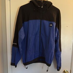 The North Face Black and Blue Performance Jacket with Hood